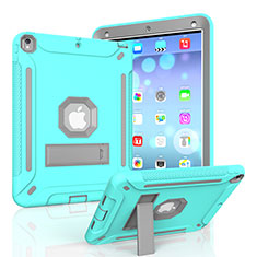 Funda Bumper Silicona y Plastico Mate Carcasa con Soporte YJ2 para Apple iPad Air 3 Azul Claro