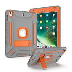 Funda Bumper Silicona y Plastico Mate Carcasa con Soporte YJ2 para Apple iPad Mini 4 Gris