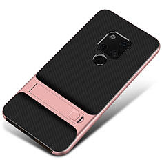 Funda Bumper Silicona y Plastico Mate Carcasa M01 para Huawei Mate 20 Oro Rosa