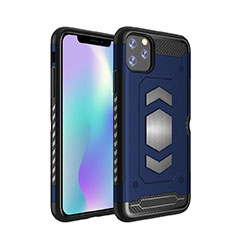 Funda Bumper Silicona y Plastico Mate Carcasa Magnetico para Apple iPhone 11 Pro Azul