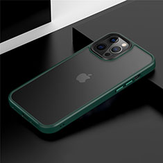 Funda Bumper Silicona y Plastico Mate Carcasa N01 para Apple iPhone 12 Pro Verde