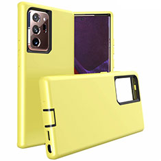 Funda Bumper Silicona y Plastico Mate Carcasa N02 para Samsung Galaxy Note 20 Ultra 5G Amarillo