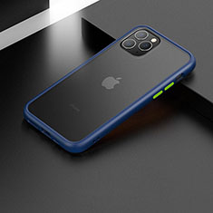 Funda Bumper Silicona y Plastico Mate Carcasa para Apple iPhone 11 Pro Max Azul