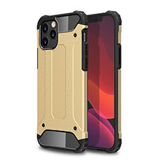 Funda Bumper Silicona y Plastico Mate Carcasa para Apple iPhone 12 Max Oro