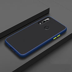 Funda Bumper Silicona y Plastico Mate Carcasa para Huawei Enjoy 10 Plus Azul