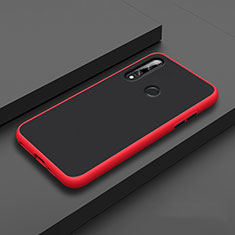 Funda Bumper Silicona y Plastico Mate Carcasa para Huawei Enjoy 10 Plus Rojo