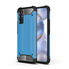 Funda Bumper Silicona y Plastico Mate Carcasa para Huawei Honor 30 Azul Cielo