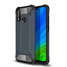 Funda Bumper Silicona y Plastico Mate Carcasa para Huawei P Smart (2020) Azul