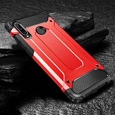 Funda Bumper Silicona y Plastico Mate Carcasa para Huawei P30 Lite Rojo