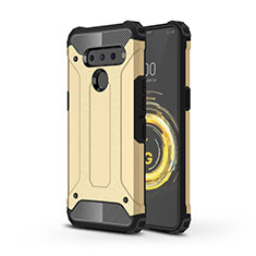 Funda Bumper Silicona y Plastico Mate Carcasa para LG V50 ThinQ 5G Oro