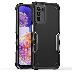 Funda Bumper Silicona y Plastico Mate Carcasa para Motorola Moto G71s 5G Negro