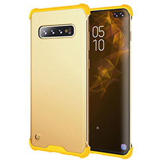 Funda Bumper Silicona y Plastico Mate Carcasa para Samsung Galaxy S10 Plus Amarillo