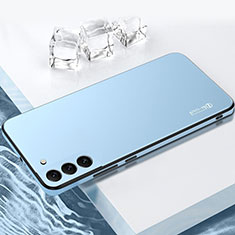 Funda Bumper Silicona y Plastico Mate Carcasa para Samsung Galaxy S22 5G Azul