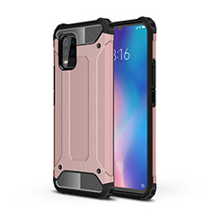 Funda Bumper Silicona y Plastico Mate Carcasa para Xiaomi Mi 10 Lite Oro Rosa