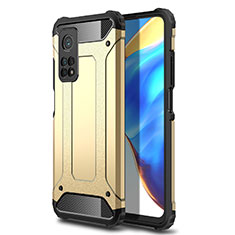 Funda Bumper Silicona y Plastico Mate Carcasa para Xiaomi Mi 10T 5G Oro