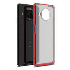 Funda Bumper Silicona y Plastico Mate Carcasa para Xiaomi Mi 10T Lite 5G Rojo