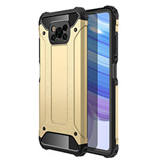 Funda Bumper Silicona y Plastico Mate Carcasa para Xiaomi Poco X3 Pro Oro