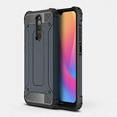 Funda Bumper Silicona y Plastico Mate Carcasa para Xiaomi Redmi 8 Azul