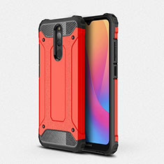 Funda Bumper Silicona y Plastico Mate Carcasa para Xiaomi Redmi 8 Rojo