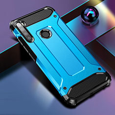 Funda Bumper Silicona y Plastico Mate Carcasa para Xiaomi Redmi Note 8 Azul