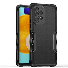 Funda Bumper Silicona y Plastico Mate Carcasa QW1 para Samsung Galaxy A52 5G Negro