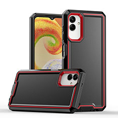 Funda Bumper Silicona y Plastico Mate Carcasa QW1 para Samsung Galaxy F14 5G Rojo y Negro