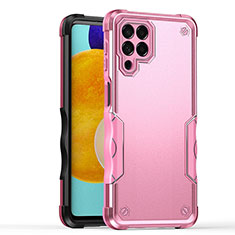 Funda Bumper Silicona y Plastico Mate Carcasa QW1 para Samsung Galaxy M53 5G Oro Rosa