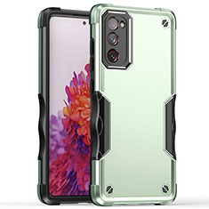 Funda Bumper Silicona y Plastico Mate Carcasa QW1 para Samsung Galaxy S20 FE (2022) 5G Menta Verde