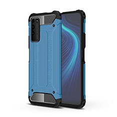 Funda Bumper Silicona y Plastico Mate Carcasa R01 para Huawei Honor X10 5G Azul Cielo