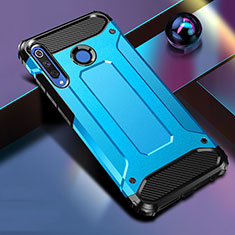 Funda Bumper Silicona y Plastico Mate Carcasa R01 para Huawei Nova 4e Azul Cielo