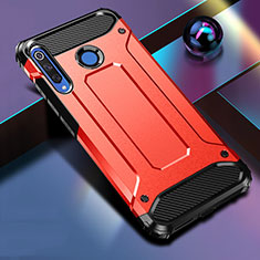 Funda Bumper Silicona y Plastico Mate Carcasa R01 para Huawei P30 Lite XL Rojo