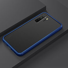 Funda Bumper Silicona y Plastico Mate Carcasa R01 para Huawei P40 Lite 5G Azul