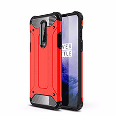Funda Bumper Silicona y Plastico Mate Carcasa R01 para OnePlus 8 Rojo