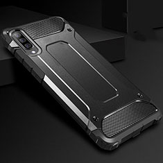 Funda Bumper Silicona y Plastico Mate Carcasa R01 para Samsung Galaxy A70 Negro