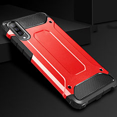 Funda Bumper Silicona y Plastico Mate Carcasa R01 para Samsung Galaxy A70 Rojo