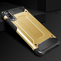 Funda Bumper Silicona y Plastico Mate Carcasa R01 para Samsung Galaxy A70S Oro