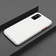 Funda Bumper Silicona y Plastico Mate Carcasa R02 para Huawei Honor View 30 Pro 5G Blanco
