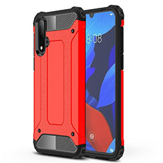 Funda Bumper Silicona y Plastico Mate Carcasa R02 para Huawei Nova 5 Rojo