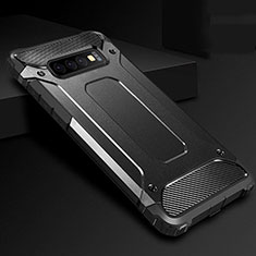 Funda Bumper Silicona y Plastico Mate Carcasa R02 para Samsung Galaxy S10 Plus Negro
