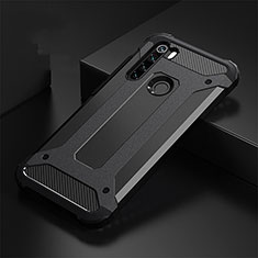 Funda Bumper Silicona y Plastico Mate Carcasa R02 para Xiaomi Redmi Note 8 (2021) Negro