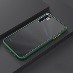 Funda Bumper Silicona y Plastico Mate Carcasa R03 para Oppo Find X2 Lite Verde