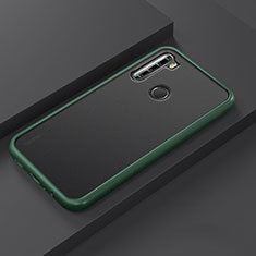 Funda Bumper Silicona y Plastico Mate Carcasa R03 para Xiaomi Redmi Note 8 (2021) Cian