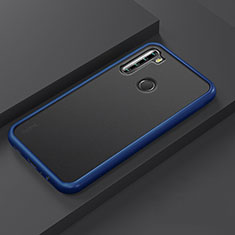 Funda Bumper Silicona y Plastico Mate Carcasa R03 para Xiaomi Redmi Note 8 Azul