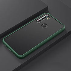 Funda Bumper Silicona y Plastico Mate Carcasa R03 para Xiaomi Redmi Note 8 Cian