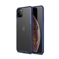 Funda Bumper Silicona y Plastico Mate Carcasa T01 para Apple iPhone 11 Pro Max Azul