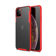 Funda Bumper Silicona y Plastico Mate Carcasa T01 para Apple iPhone 11 Pro Max Rojo