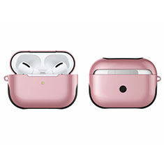 Funda Bumper Silicona y Plastico Mate Carcasa U01 para Apple AirPods Pro Oro Rosa