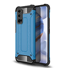 Funda Bumper Silicona y Plastico Mate Carcasa U01 para Huawei Honor 30 Pro Azul Cielo