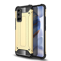 Funda Bumper Silicona y Plastico Mate Carcasa U01 para Huawei Honor 30 Pro Oro