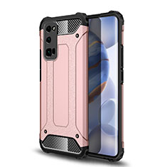 Funda Bumper Silicona y Plastico Mate Carcasa U01 para Huawei Honor 30 Pro Oro Rosa